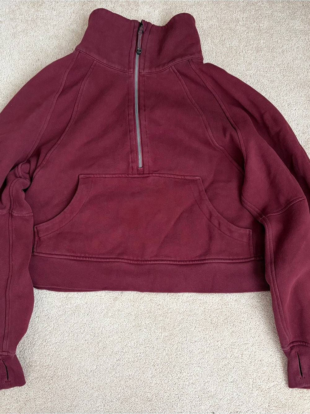 Lululemon Scuba Oversized Funnel Neck in Red Merlot (M/L)